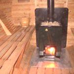 Как да инсталирате печка в баня на дървен под